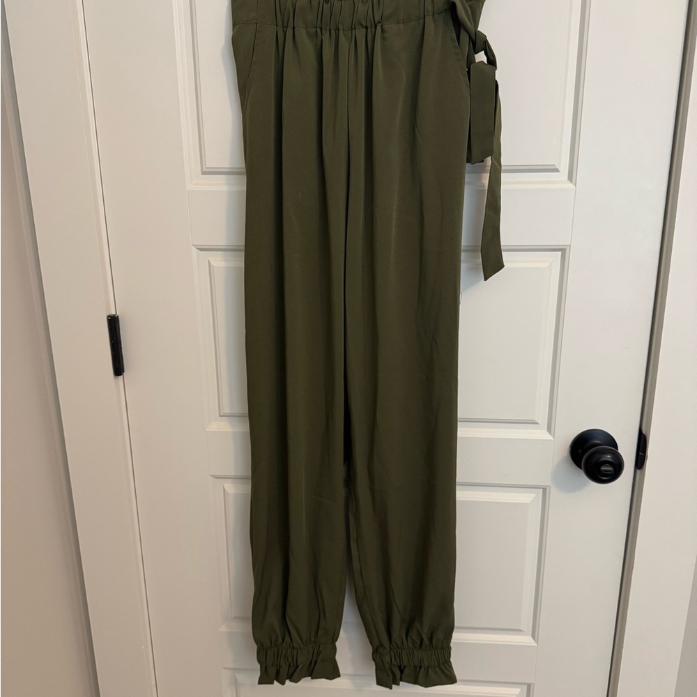 Amazon Olive Women's Cropped Jumpsuit